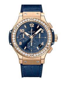 Big Bang King Gold Diamonds Bezel Blue 4